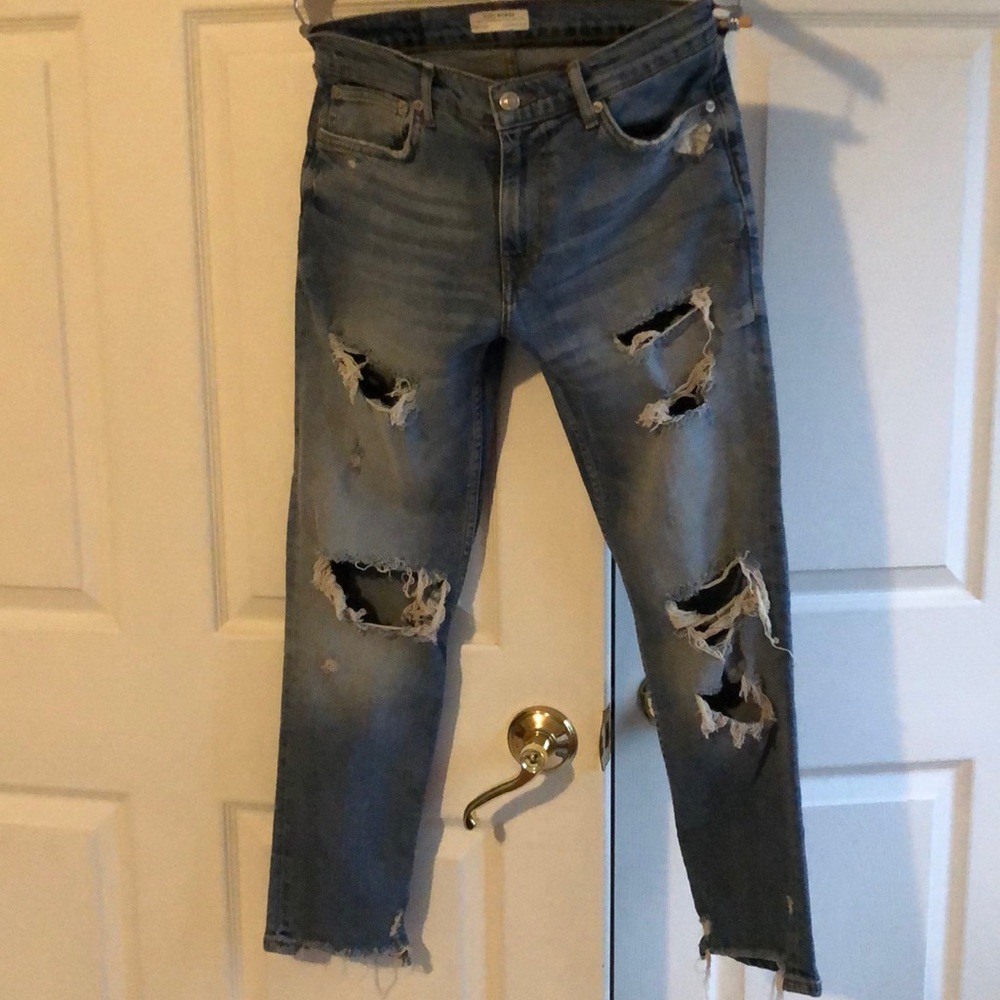 Zara distressed jeans